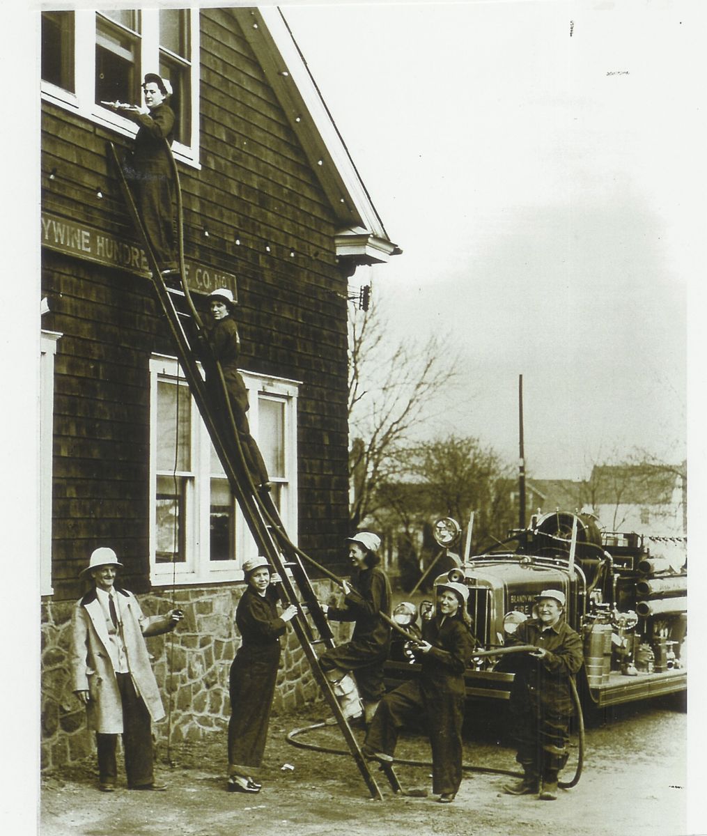 BHFC Ladies 1947 Fire training 